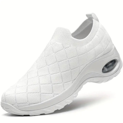 Skye - Women's Orthopedic Knit Slip-On Sneakers, Air Cushion Comfort Shoes