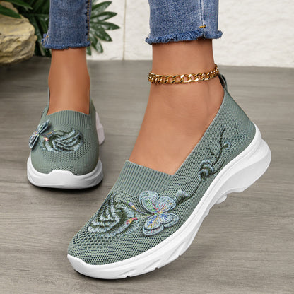 Elara - Women's Comfort Walking Shoes, Soft Sole Breathable Canvas Flats