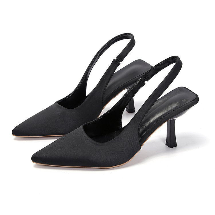 Skye - Women's Pointed-Toe Stiletto Sandals, Backless Fairy Heels