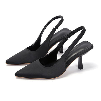 Skye - Women's Pointed-Toe Stiletto Sandals, Backless Fairy Heels