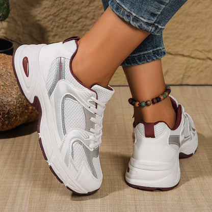 Talia - Unisex Platform Dad Sneakers, Lightweight Mesh Tennis Shoes