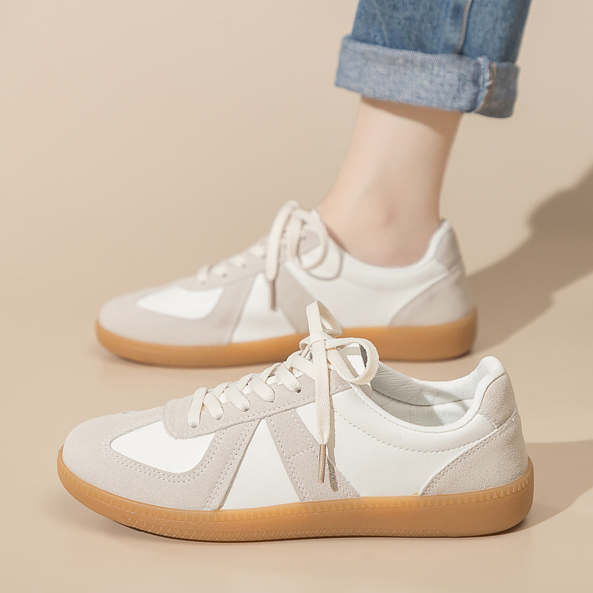 Wren - Unisex Classic Platform Sneakers, Couples Skate Shoes