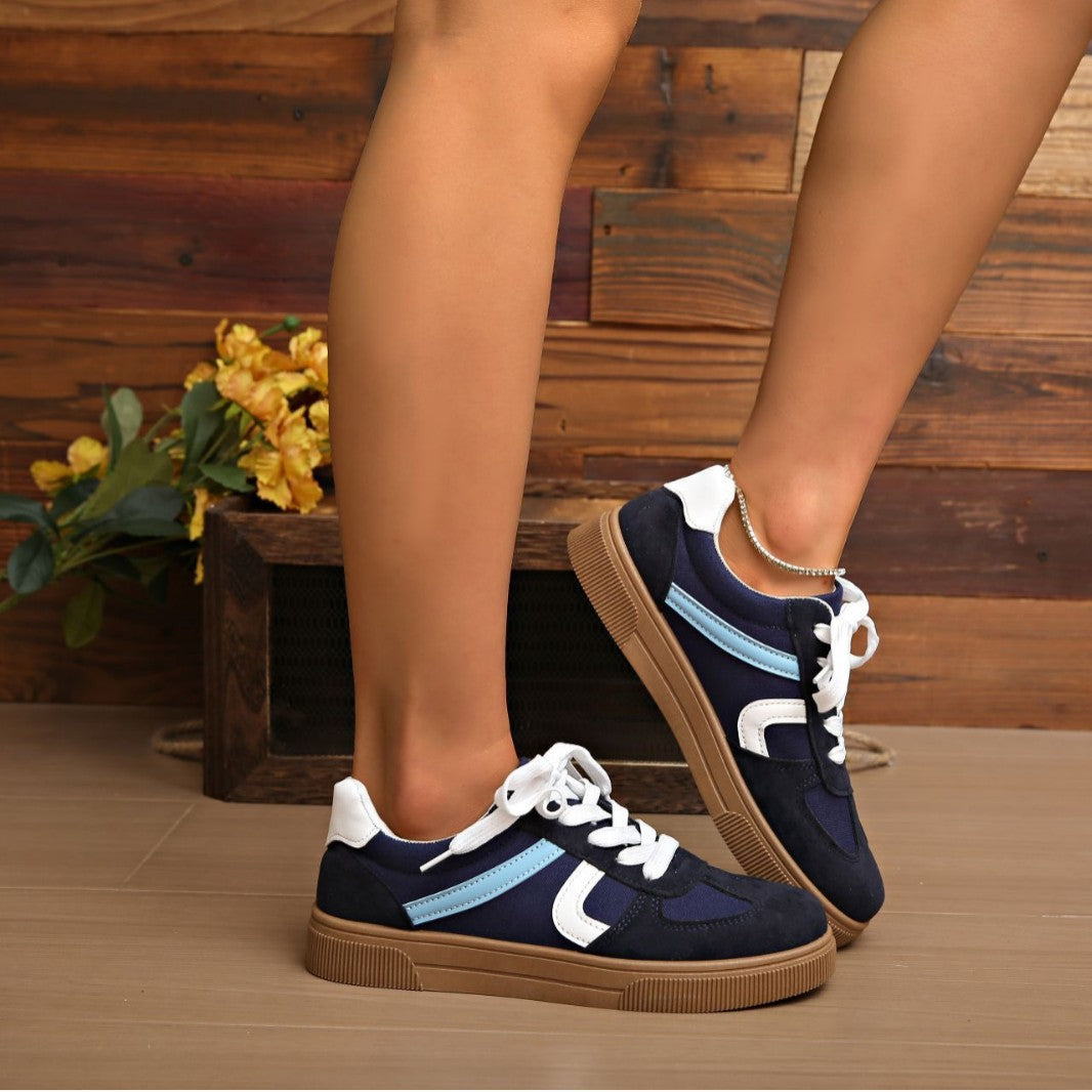 Wren - Women's Non-Slip Soft Sole Sneakers, Versatile Low-Top Comfort Shoes