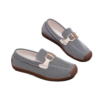 Maeve - Women's Round-Toe Soft Sole Flats, Comfortable Penny Loafers