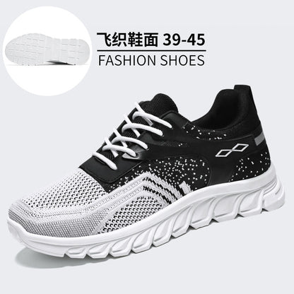 Liam - Men's Lace-Up Flyknit Running Shoes, Anti-Odor Lightweight Sneakers