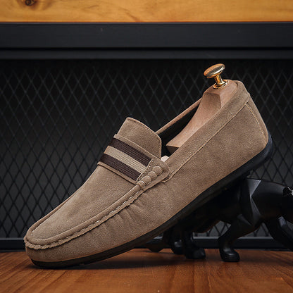 Cyrus - Men's Slip-On Penny Loafers, Round-Toe Comfort Dress Shoes