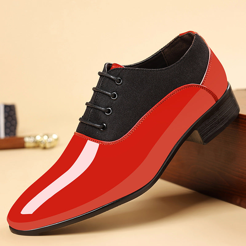 Cole - Men's Glossy Soft Sole Business Sneakers, Low-Top Formal Trend Shoes