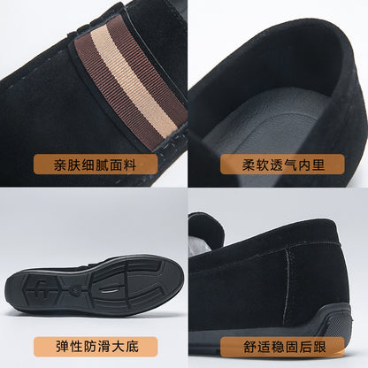 Cyrus - Men's Slip-On Penny Loafers, Round-Toe Comfort Dress Shoes