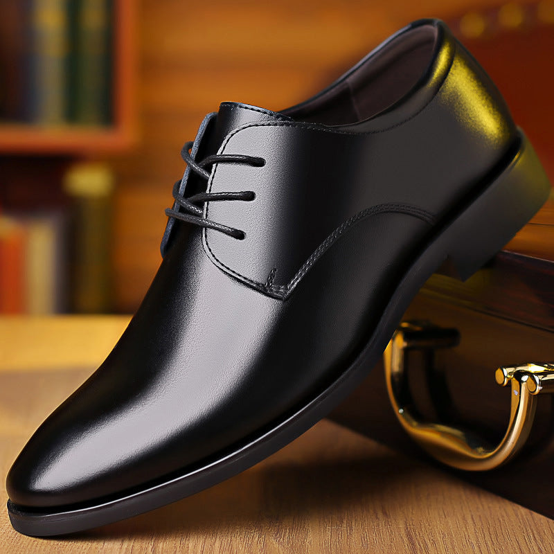 Cyrus - Men's Korean-Style Lace-Up Business Shoes, Formal Work Oxfords