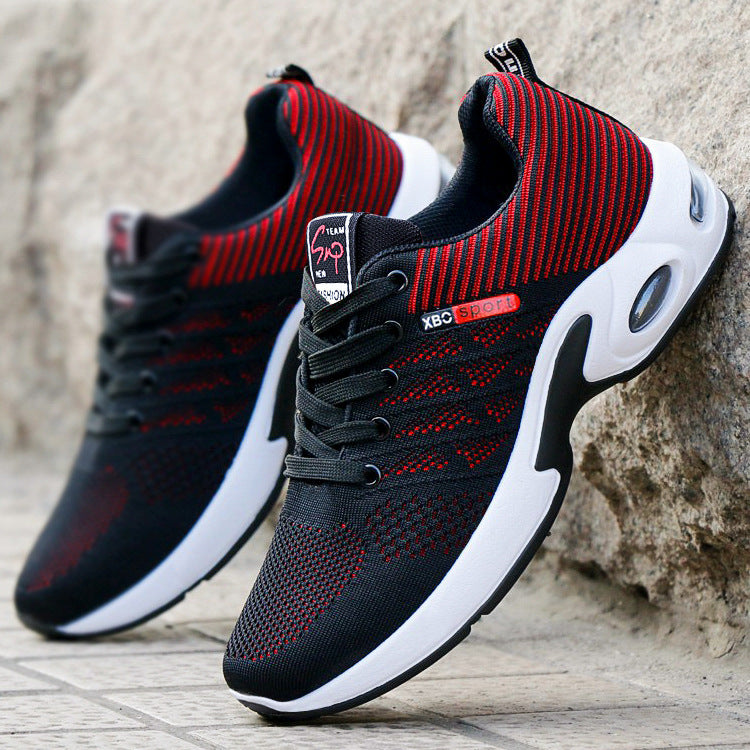 Drake - Men's Lace-Up Knit Running Sneakers, Anti-Odor Breathable Shoes