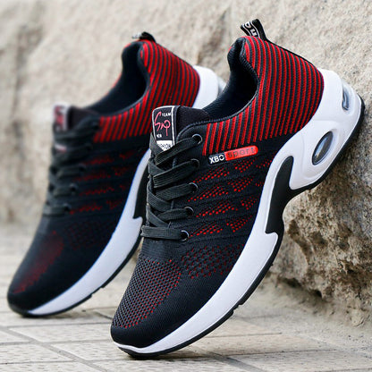 Drake - Men's Lace-Up Knit Running Sneakers, Anti-Odor Breathable Shoes