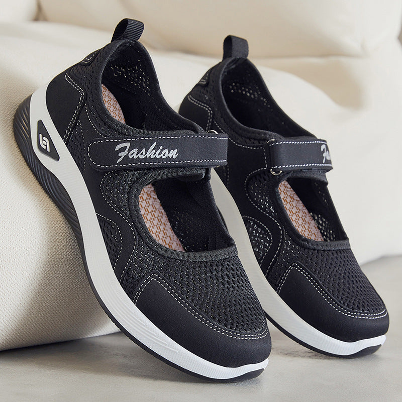 Elara - Women's Orthopedic Walking Shoes, Adjustable Strap Comfort Sneakers