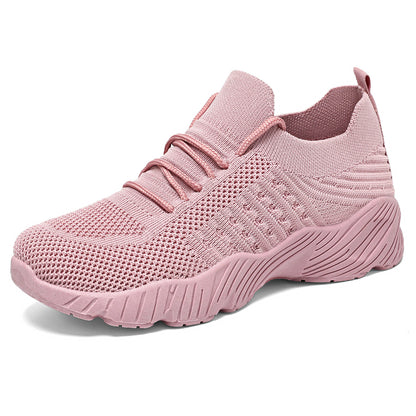 Briar - Women's Breathable Knit Solid Color Sneakers, Lightweight Casual Shoes