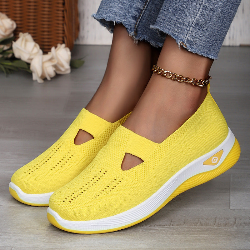 Faye - Women's Orthopedic Knit Slip-On Shoes, Breathable Soft Sole Sneakers