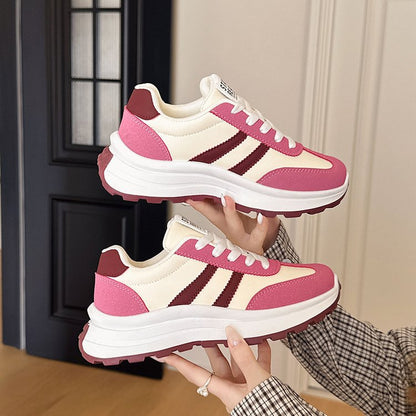 Wren - Women's Korean-Style Platform Sneakers, Gym Student Running Shoes