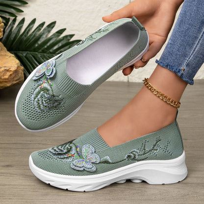 Elara - Women's Comfort Walking Shoes, Soft Sole Breathable Canvas Flats