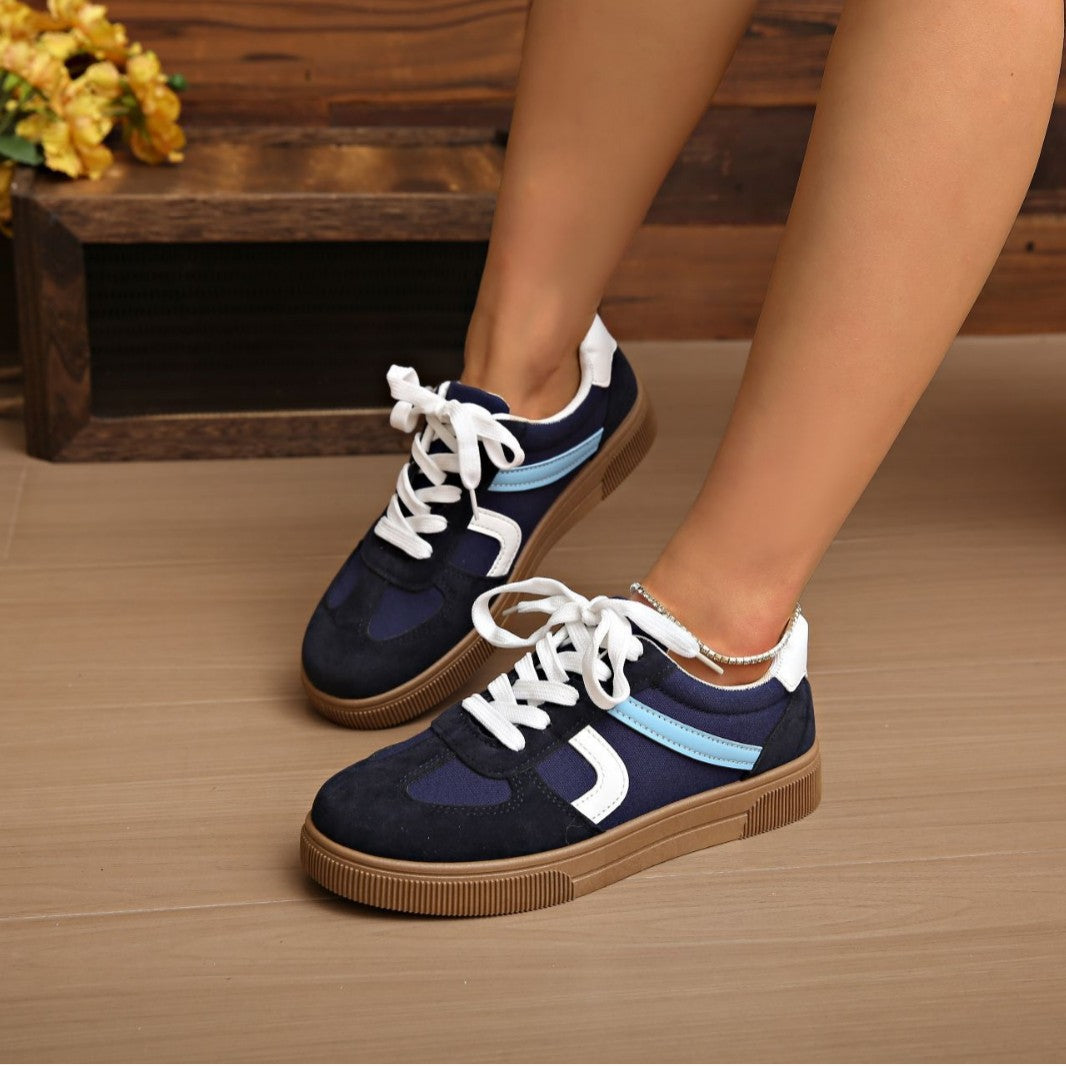 Wren - Women's Non-Slip Soft Sole Sneakers, Versatile Low-Top Comfort Shoes