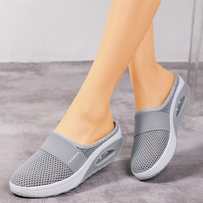 Sofia - Women's Orthopedic Backless Slip-On Shoes, Cushioned Comfort Mules