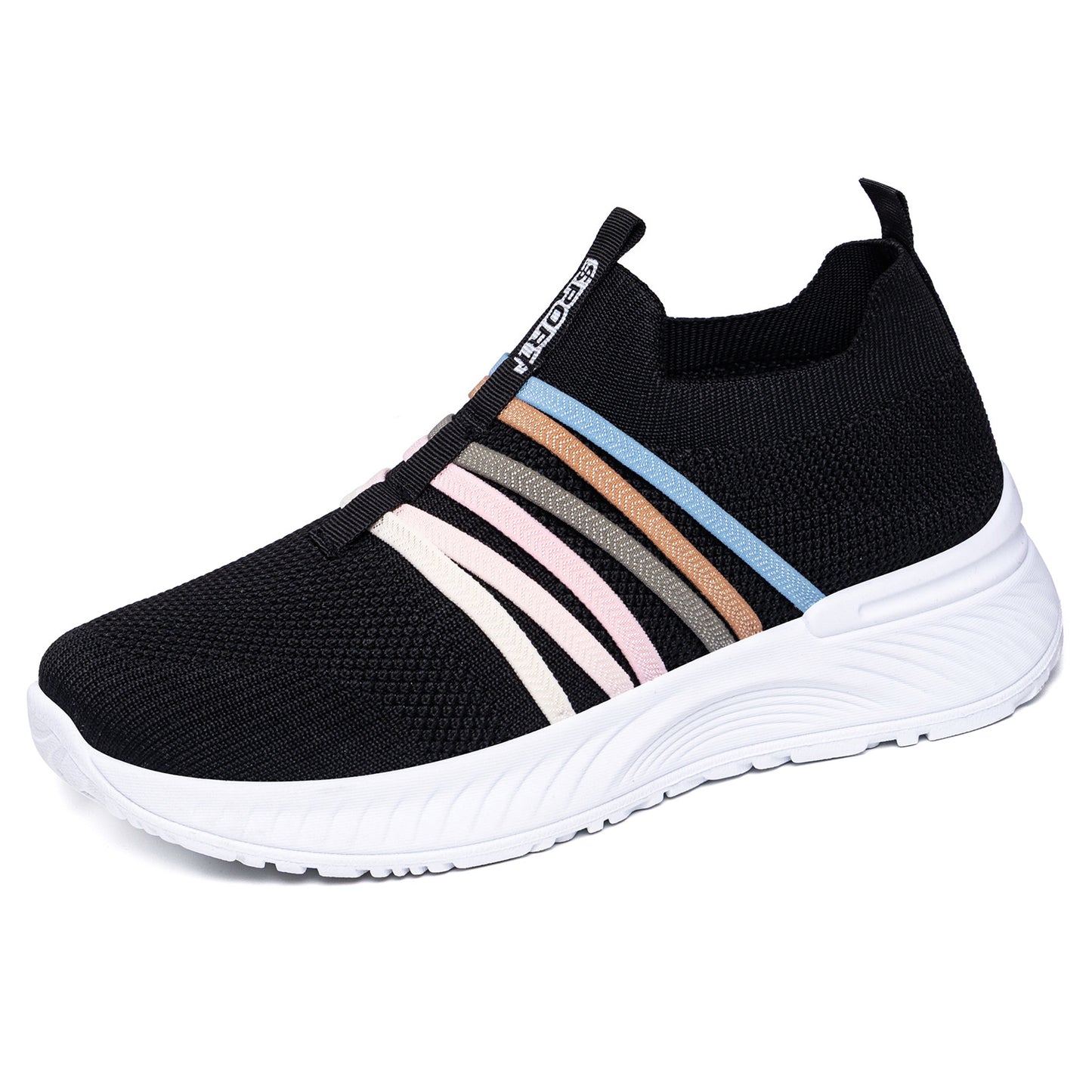 Wren - Women's Knit Slip-On Soft Sole Shoes, Breathable Lazy Comfort Sneakers