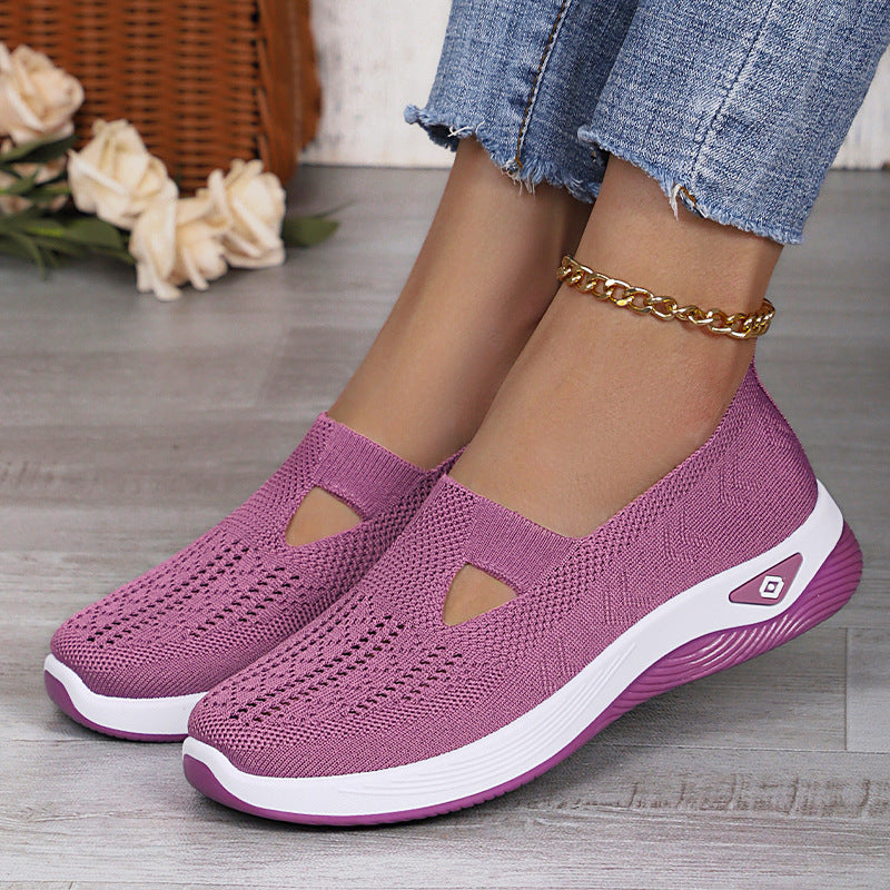 Faye - Women's Orthopedic Knit Slip-On Shoes, Breathable Soft Sole Sneakers