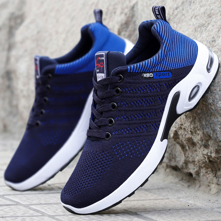 Drake - Men's Lace-Up Knit Running Sneakers, Anti-Odor Breathable Shoes