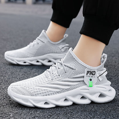 Finn - Unisex Knit Blade-Sole Sneakers, Breathable Sport Fashion Shoes