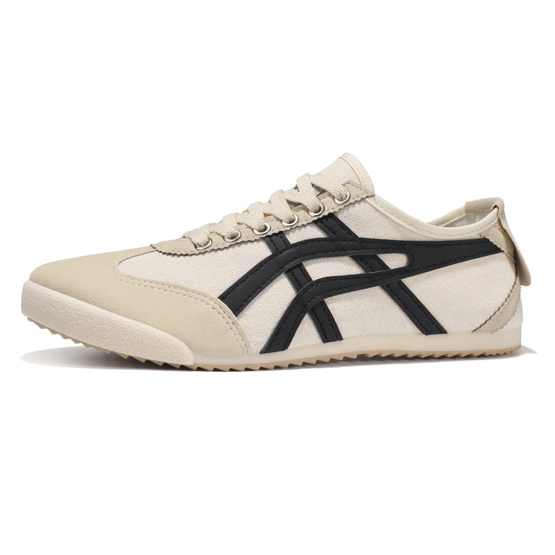 Ezra - Unisex Trendy White Skate Shoes, Soft Sole Lightweight Sneakers