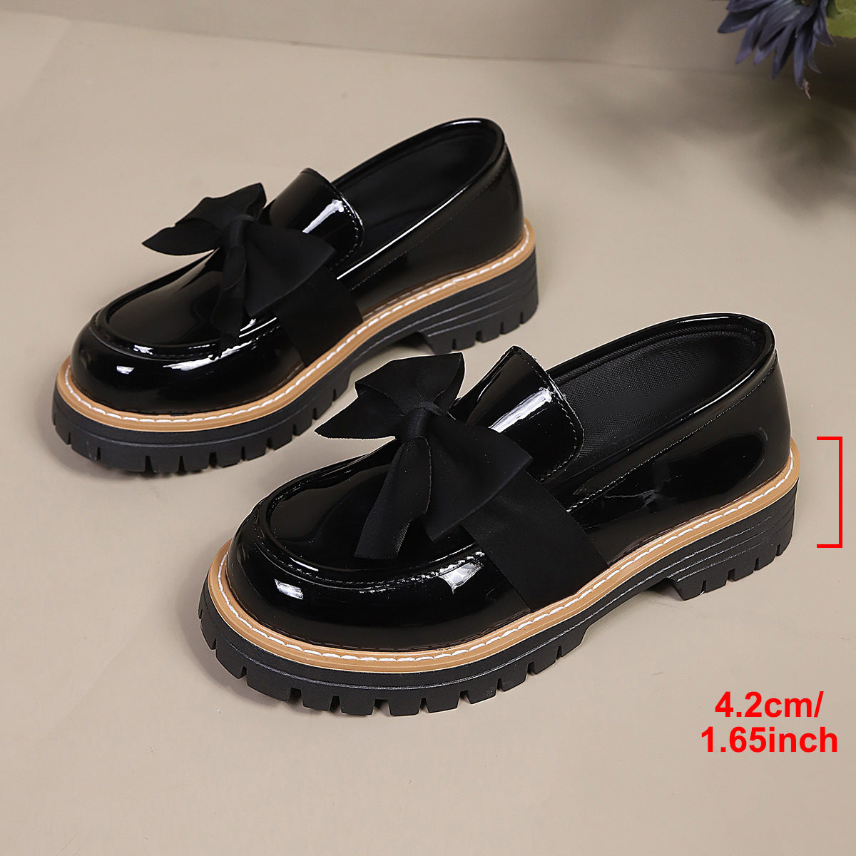 Tess - Women's Candy Color Platform Loafers, Retro Thick Sole Shoes
