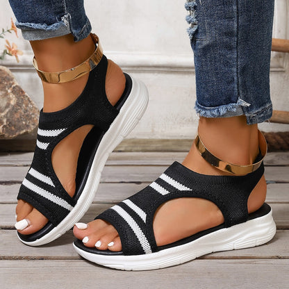 Mara - Women's Orthopedic Beach Sandals, Breathable Knit Comfort Shoes