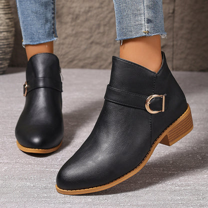 Hazel - Women's Pointed-Toe Comfort Ankle Boots, Stylish Fall Booties