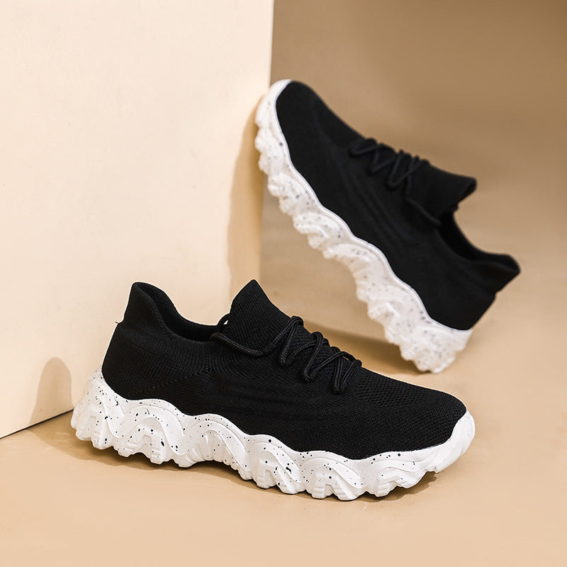 Aria - Women's Knit Slip-On Sock Sneakers, Breathable Lazy Gym Shoes