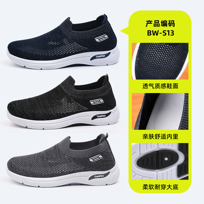 Wren - Men's Orthopedic Canvas Slip-On Shoes, Breathable Comfort Sneakers