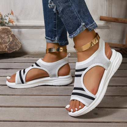 Mara - Women's Orthopedic Beach Sandals, Breathable Knit Comfort Shoes