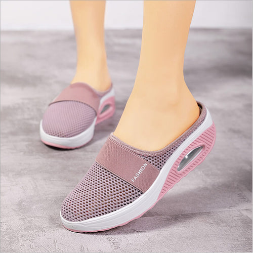 Sofia - Women's Orthopedic Backless Slip-On Shoes, Cushioned Comfort Mules