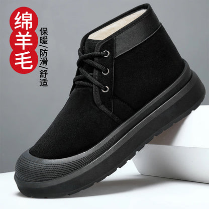 Cade - Men's Fleece-Lined Winter Boots, Warm Padded Outdoor Shoes