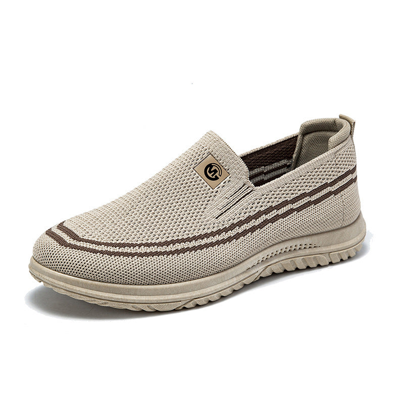 Cyrus - Men's Soft Sole Canvas Walking Shoes, Breathable Comfort Slip-Ons