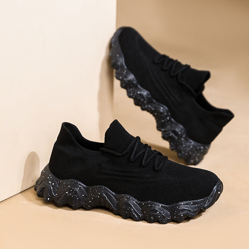Aria - Women's Knit Slip-On Sock Sneakers, Breathable Lazy Gym Shoes