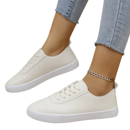 Talia - Women's Roman Style Lace-Up Sneakers, Non-Slip Flat Casual Shoes