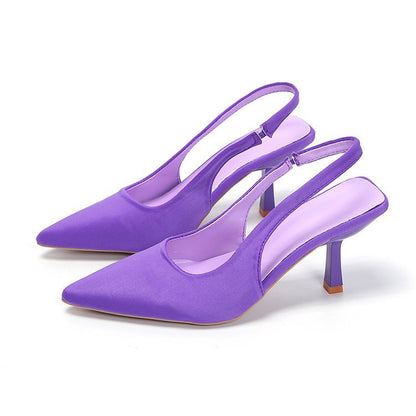 Skye - Women's Pointed-Toe Stiletto Sandals, Backless Fairy Heels
