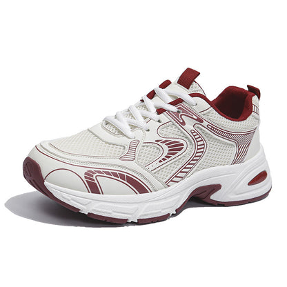 Maeve - Unisex Retro Color-Block Platform Sneakers, Couples Thick Sole Shoes