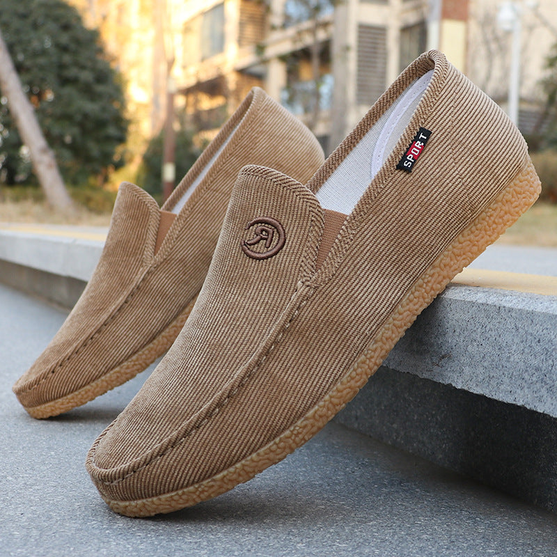 Reid - Men's Classic Canvas Slip-On Shoes, Low-Top Work Sneakers