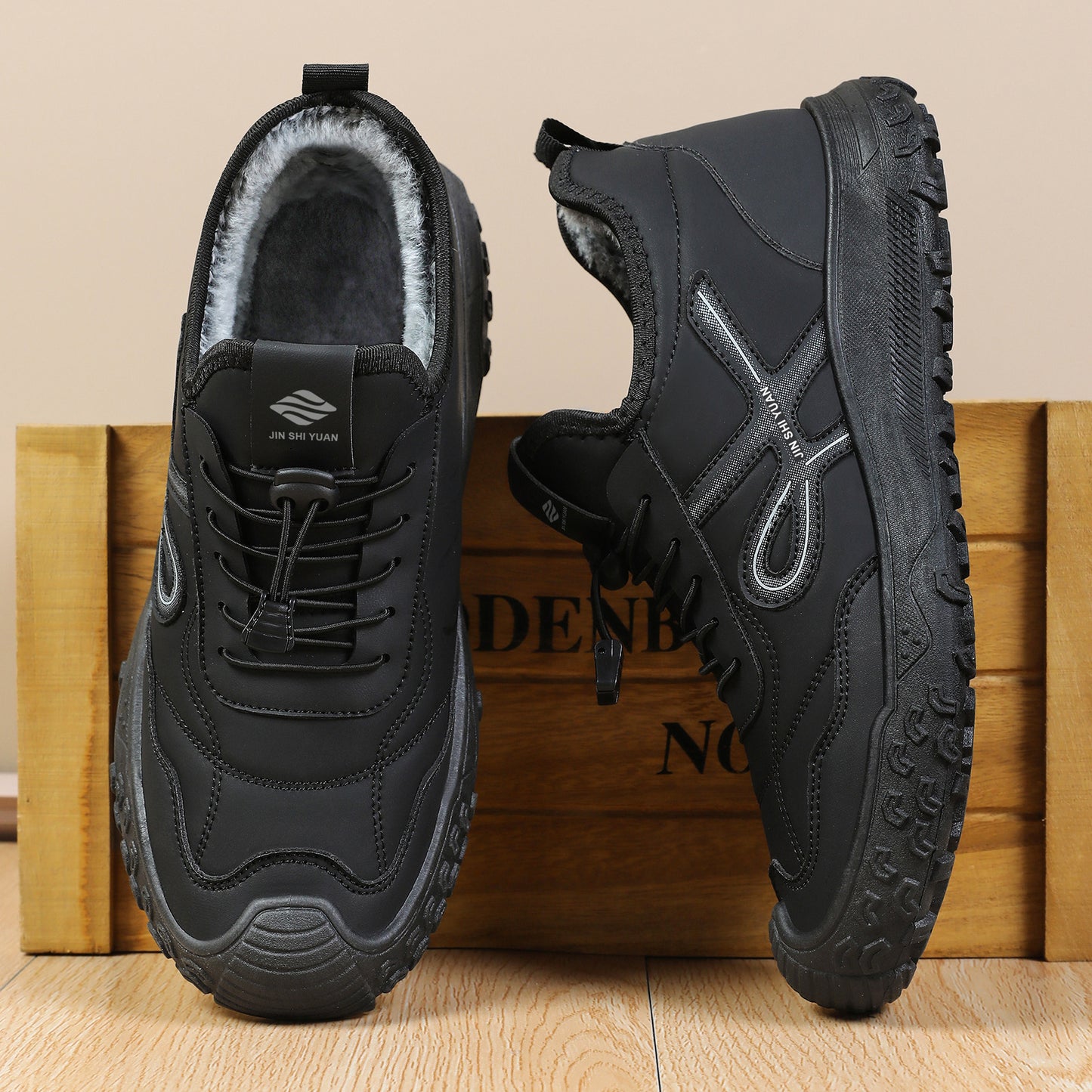 Cade - Men's Orthopedic Fleece-Lined Winter Shoes, Warm Comfort Boots