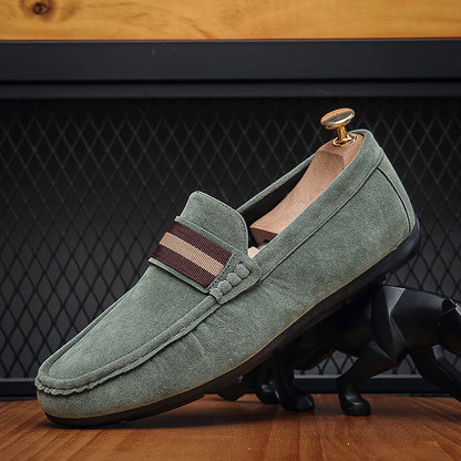Cyrus - Men's Slip-On Penny Loafers, Round-Toe Comfort Dress Shoes