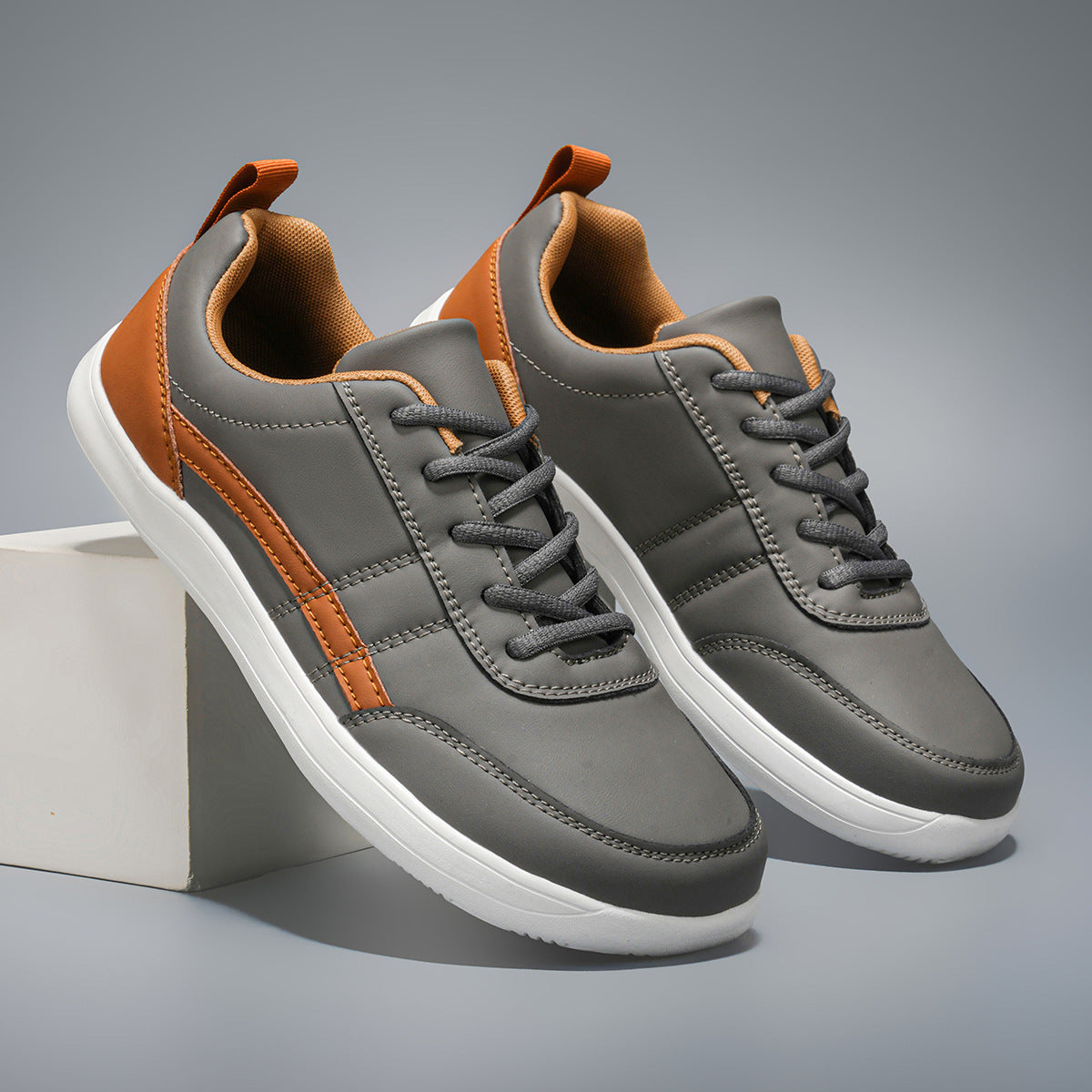 Ezra - Men's Orthopedic Wide-Toe Lace-Up Shoes, Cushioned Comfort Sneakers