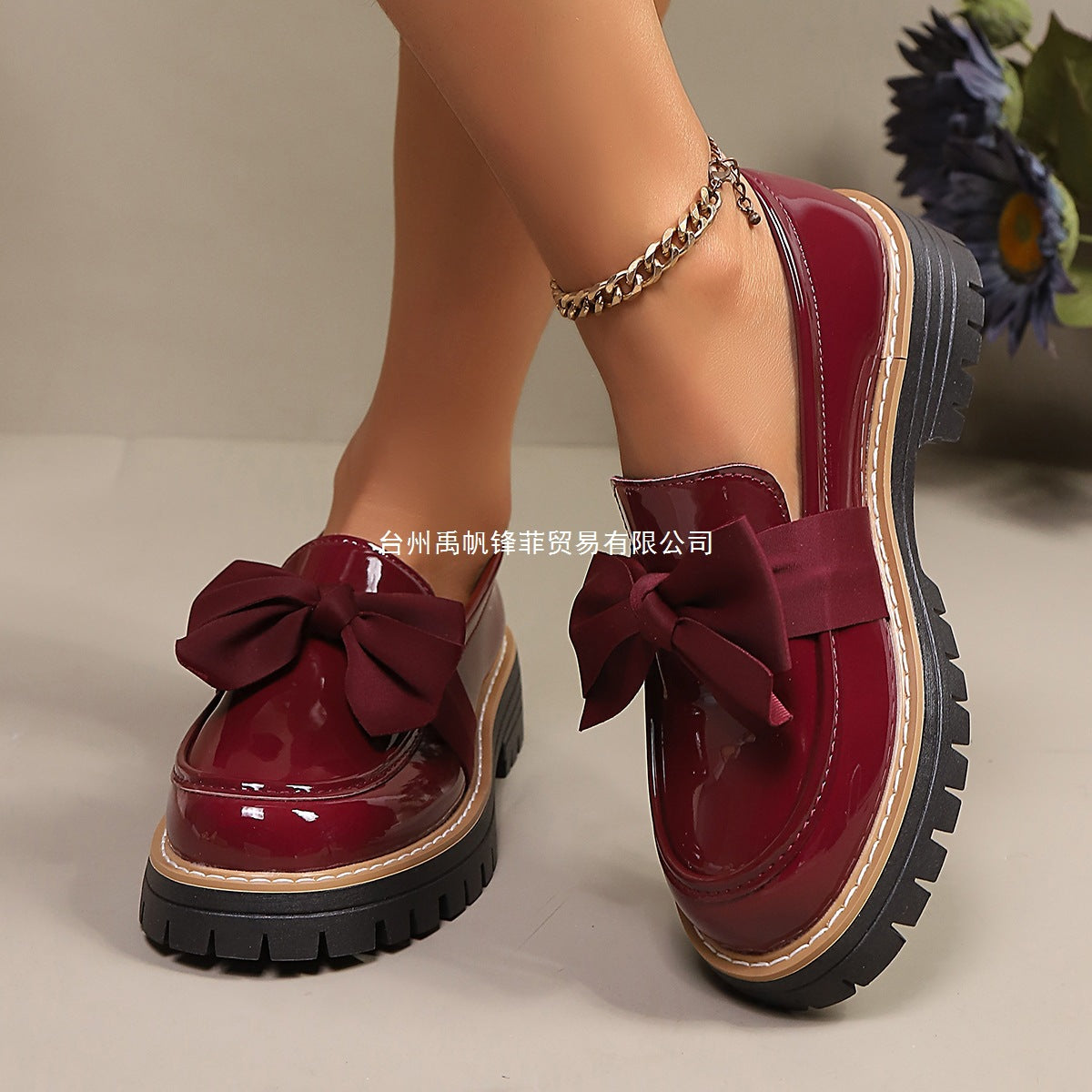 Tess - Women's Candy Color Platform Loafers, Retro Thick Sole Shoes