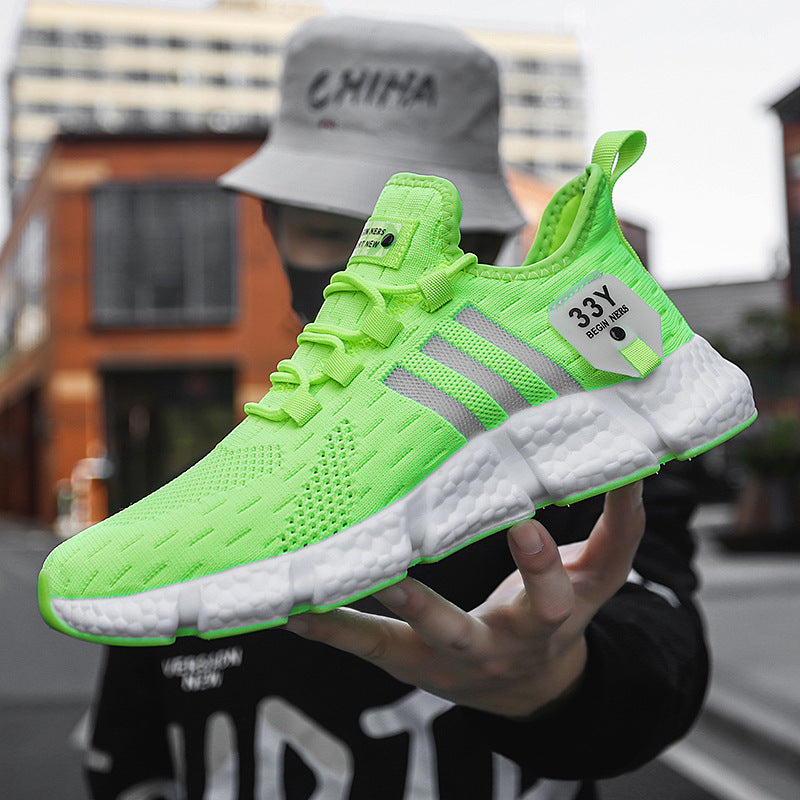 Hugo - Men's Flyknit Running Shoes, Lightweight Breathable Mesh Sneakers