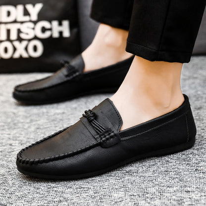 Ezra - Men's British-Style Penny Loafers, Breathable Non-Slip Slip-On Shoes