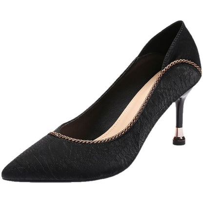 Skye - Women's Pointed-Toe Stiletto Pumps, French-Style Office Heels