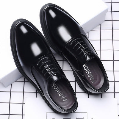 Beau - Men's Pointed-Toe Lace-Up Business Shoes, Formal Wedding Dress Shoes