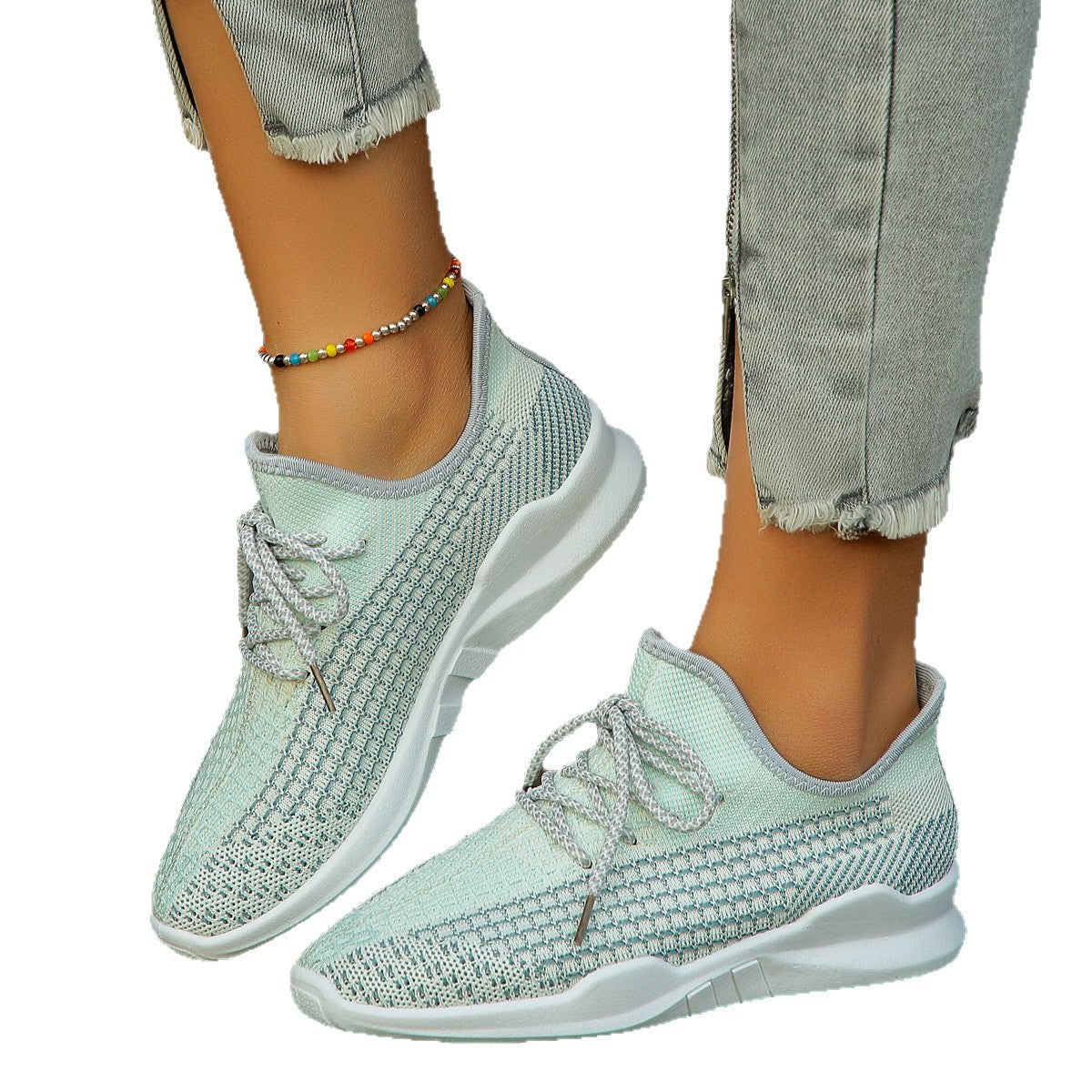 Lyra - Women's Orthopedic Knit Running Shoes, Flat Sole Comfort Sneakers